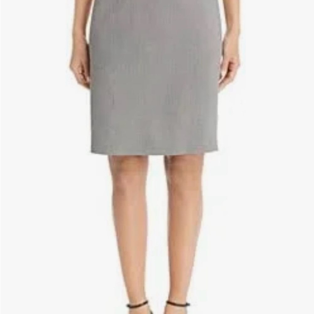 T Tahari Grey Women's Skirt work office pencil